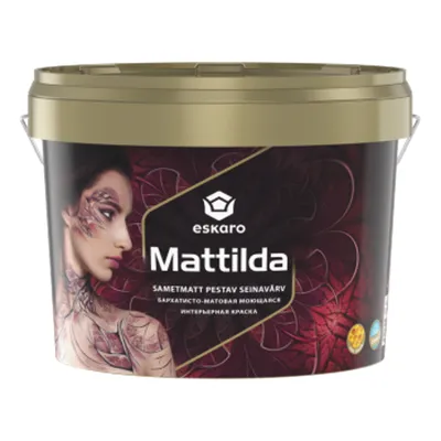 Краска для стен ESKARO Mattilda бархатисто-матовая белая 9,5л