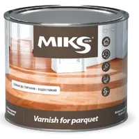Лак для паркета MIKS Color на розчиннику глянцевий 0,8кг 