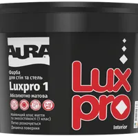 Фарба що миється для стін AURA Luxpro 1 глибокоматова TR (прозора база) 0,9л 