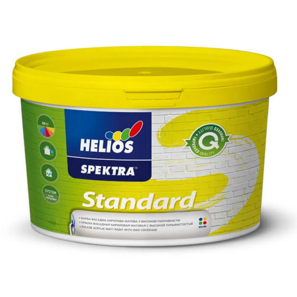 Фарба фасадна акрилова SPEKTRA Standard Pro біла (В1) 2л 
