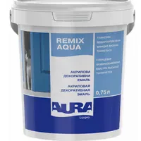 Эмаль акриловая AURA Luxpro Remix Aqua 70 глянцевая белая 0,75л 
