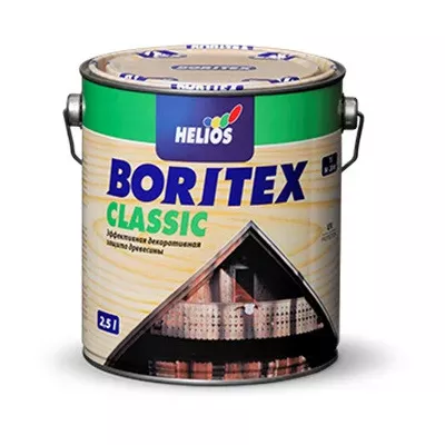 Лазурь для древесины тонкослойная HELIOS BORI TEX Classic каштан (10) 2,5л