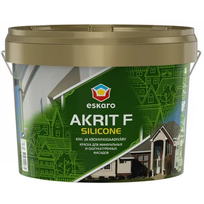 Фасадная краска силиконмодифицировання ESKARO Akrit F TR (прозрачная база) 9л