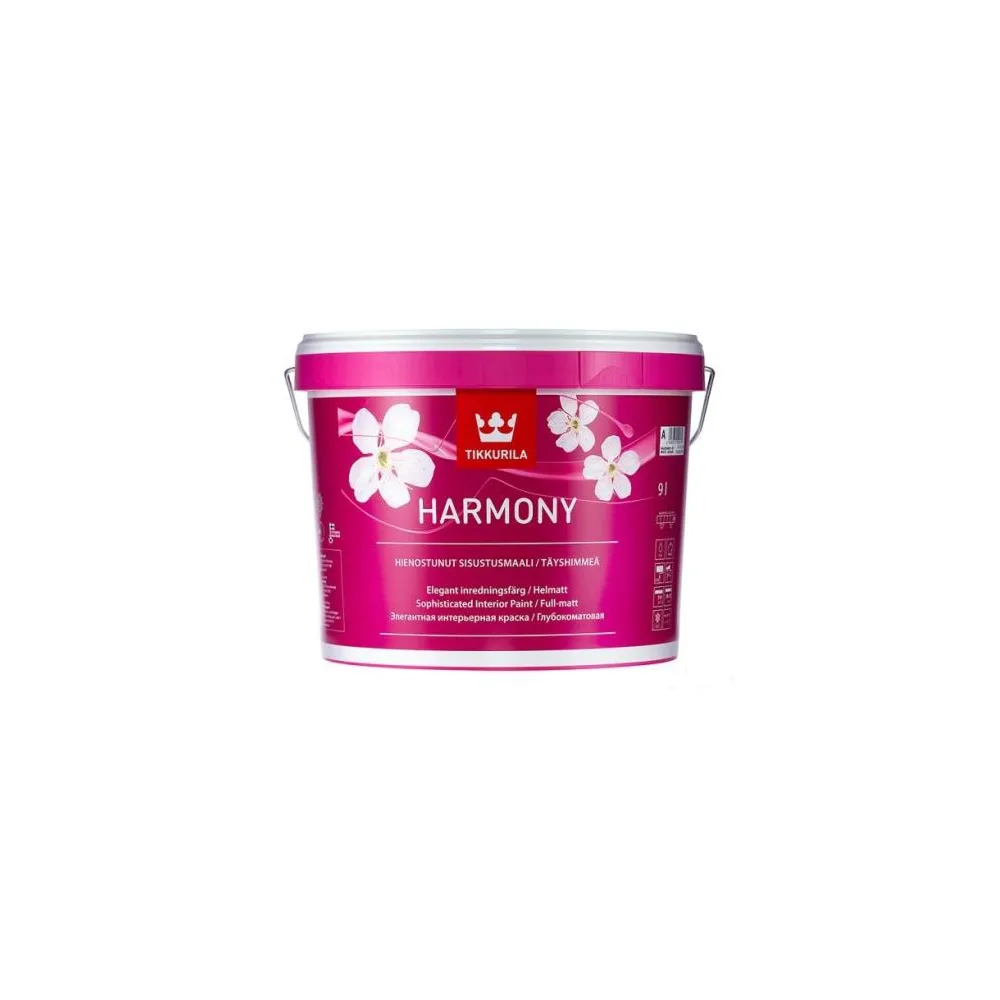 TIKKURILA Harmony, глибокоматова, стійка до миття акрилатна інтер’єрна фарба 