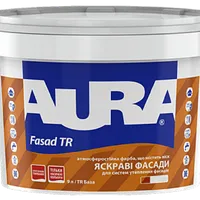Краска фасадная акриловая AURA Fasad TR для колерования в насыщенные цвета TR (прозрачная база) 2,25л 