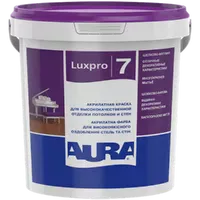 Краска для стен AURA Luxpro 7 моющаяся шелковисто-матовая TR (прозрачная база) 0,9л 