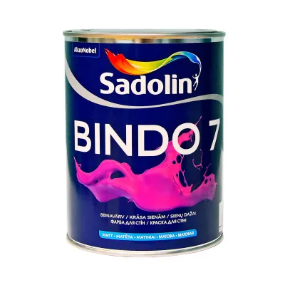 Краска для стен и потолков SADOLIN Bindo 7 шелковисто-матовая,