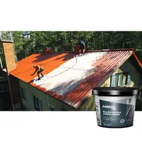 Гумова фарба MIKS Color універсальна для дахів та фасадів RAL 3005 вишнева 6кг  - фото 3