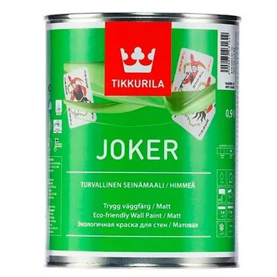 Краска для стен TIKKURILA Joker шелковисто-матовая,