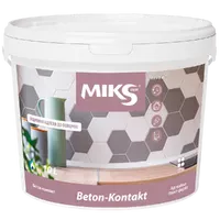 Грунт-краска бетонконтакт MIKS Beton Kontakt адгезионная с кварцевым песком розовая 2л 