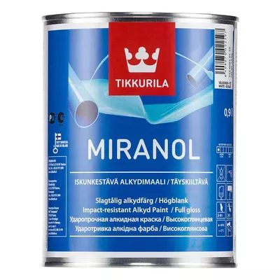 Глянцевая алкидная универсальная эмаль TIKKURILA Miranol,
