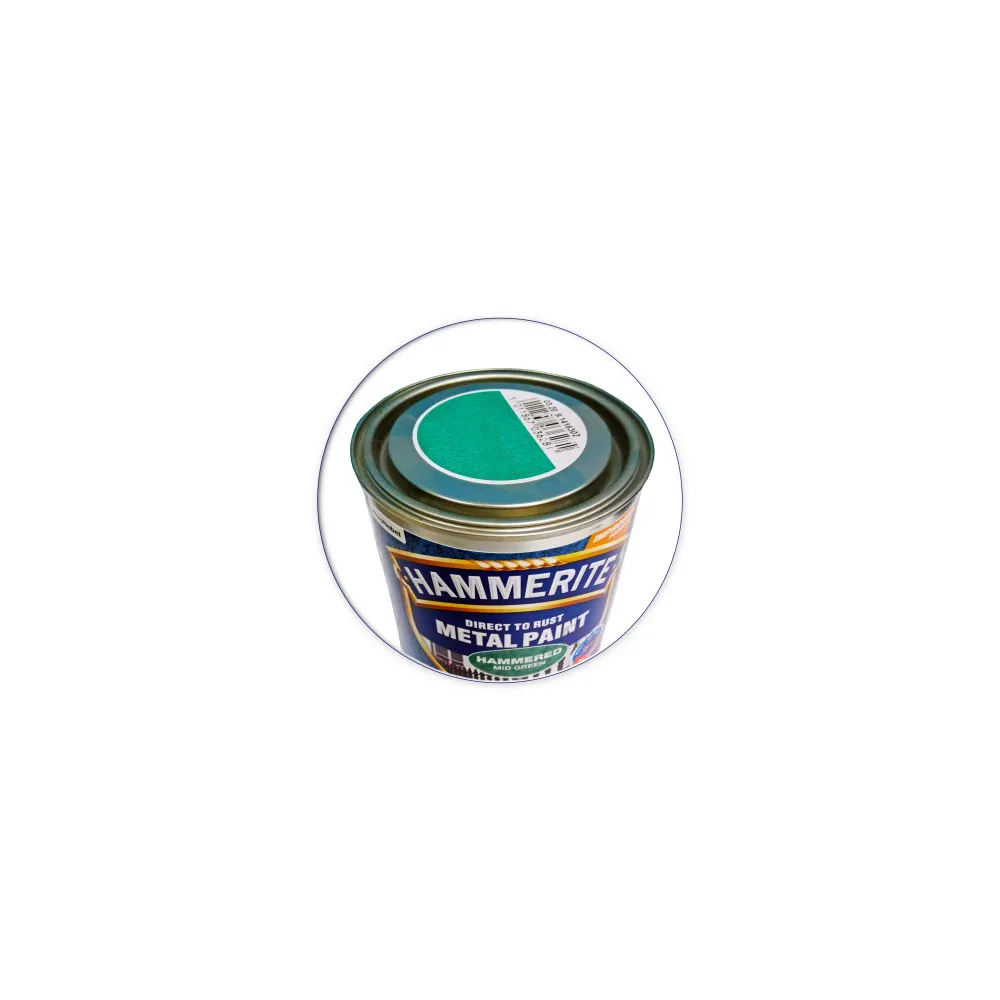 HAMMERITE молотковая антикоррозионная краска по металлу 3 в 1 зелёная 0,25л  - фото 2