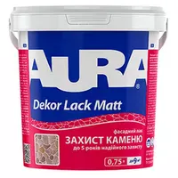 Матовый лак для камня на водной основе AURA Dekor Lack Matt 0,75л  - фото 1