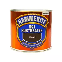 Грунтовка по металлу HAMMERITE №1 Rustbeater антикоррозионная коричневая 0,5л 