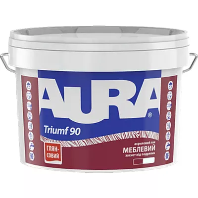 Акриловый лак для мебели AURA Triumf 90 глянцевый 0,75л
