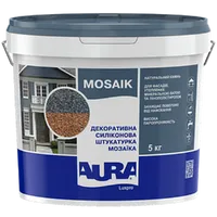 Штукатурка мозаїчна декоративна силіконова мозаїка AURA Luxpro Mosaik, база 5кг 
