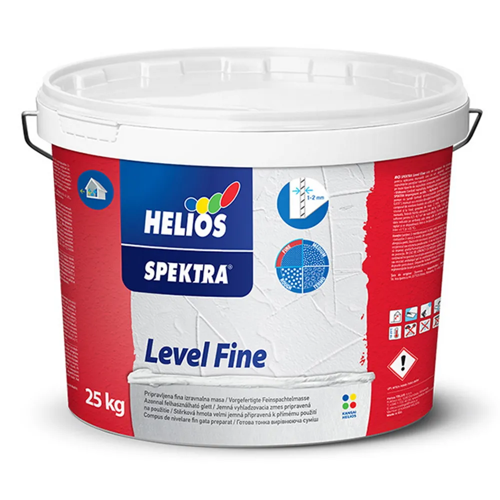 Шпаклёвка для стен готовая к нанесению SPEKTRA Level Fine белая 25кг 