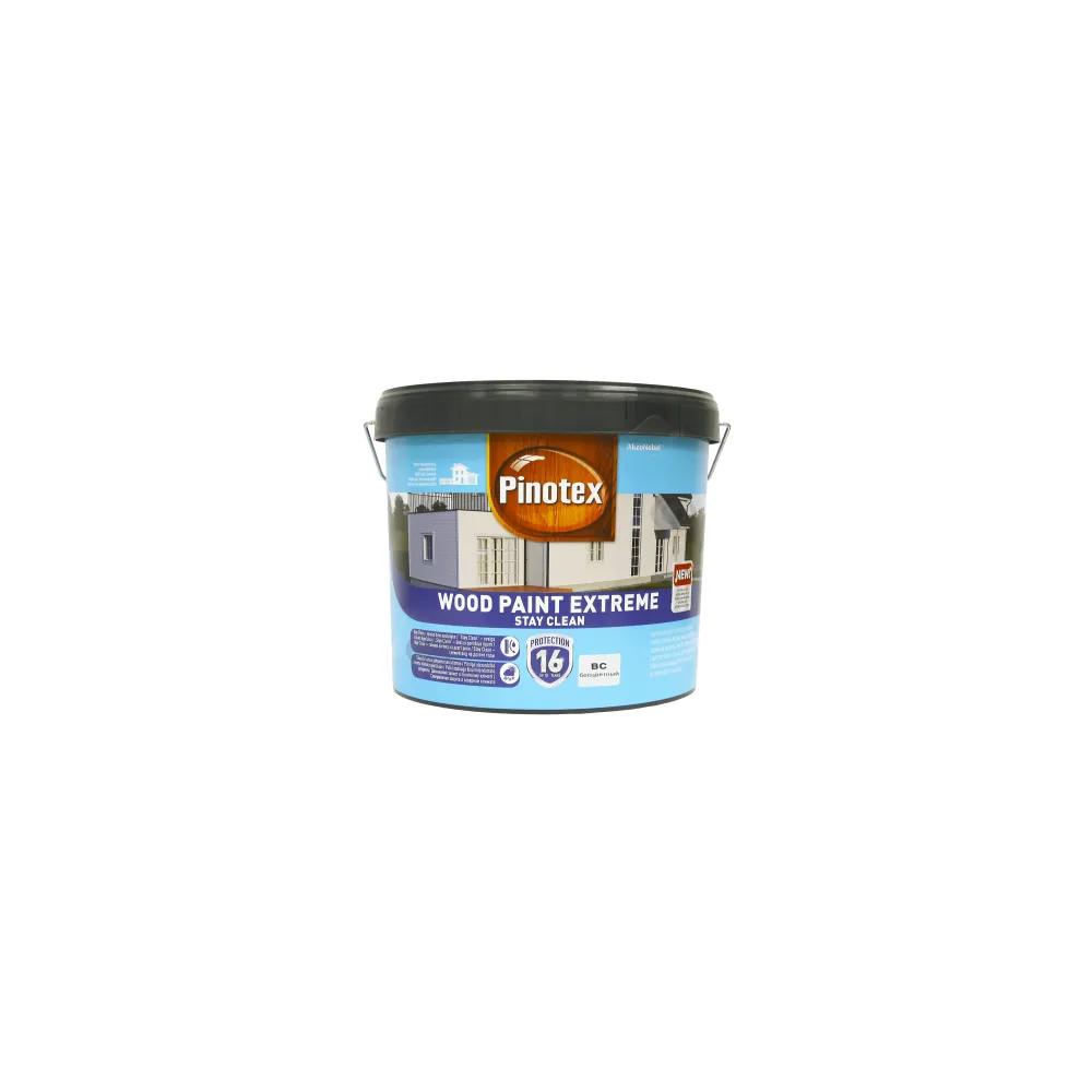 PINOTEX Wood Paint Extreme, фарба для дерев’яних фасадів з ефектом самоочищення 