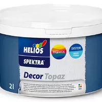 Декоративная краска для стен HELIOS SPEKTRA Decor Topaz металлизированная золотистая 2л 