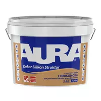 Фасадна структурна силіконова фарба AURA Dekor Silikon Struktur 14,8кг 