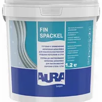 Финишная шпаклёвка AURA Luxpro Fin Spackel готовая к применению белоснежная 1,2кг 