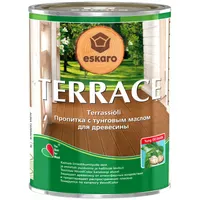 Масло для террас и садовой мебели ESKARO Terrace с тунговым маслом бесцветное колеруемое 0,9л 