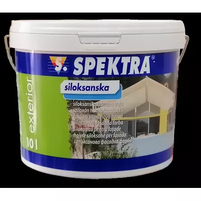 Фасадная краска силоксановая SPEKTRA Siloksanska белая (В1) 10л