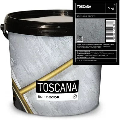 TOSCANA White Ельф Декор, декоративне покриття