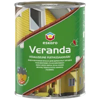 Краска для деревянных фасадов домов ESKARO Veranda масляно-акриловая TR (прозрачная база) 0,9л 