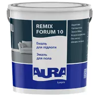 Эмаль акриловая для пола AURA Luxpro Remix Forum 10 полуматовая белая 0,75л 