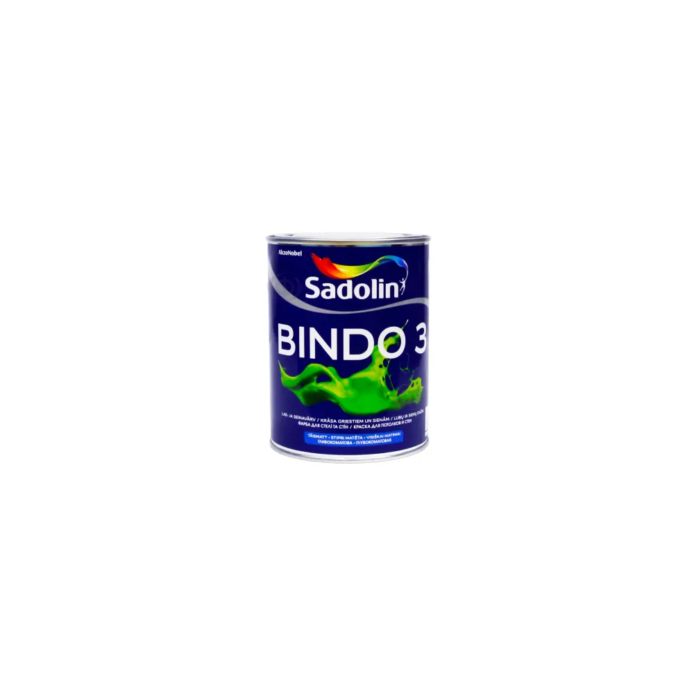 SADOLIN Bindo 3, глибокоматова фарба для стель та стін 
