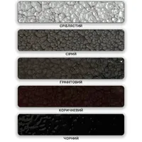 Грунт-эмаль по металлу молоткова антикоррозионная Miks Color 3 в 1 графитовая 0,65кг  - фото 2