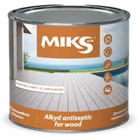 Антисептик для деревини алкідний MIKS Color на розчиннику прозорий 0,7кг 