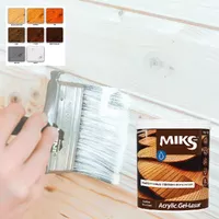 Лазур-гель акрилова для деревини MIKS Acrylic Gel-Lasur біла 0,8л  - фото 3