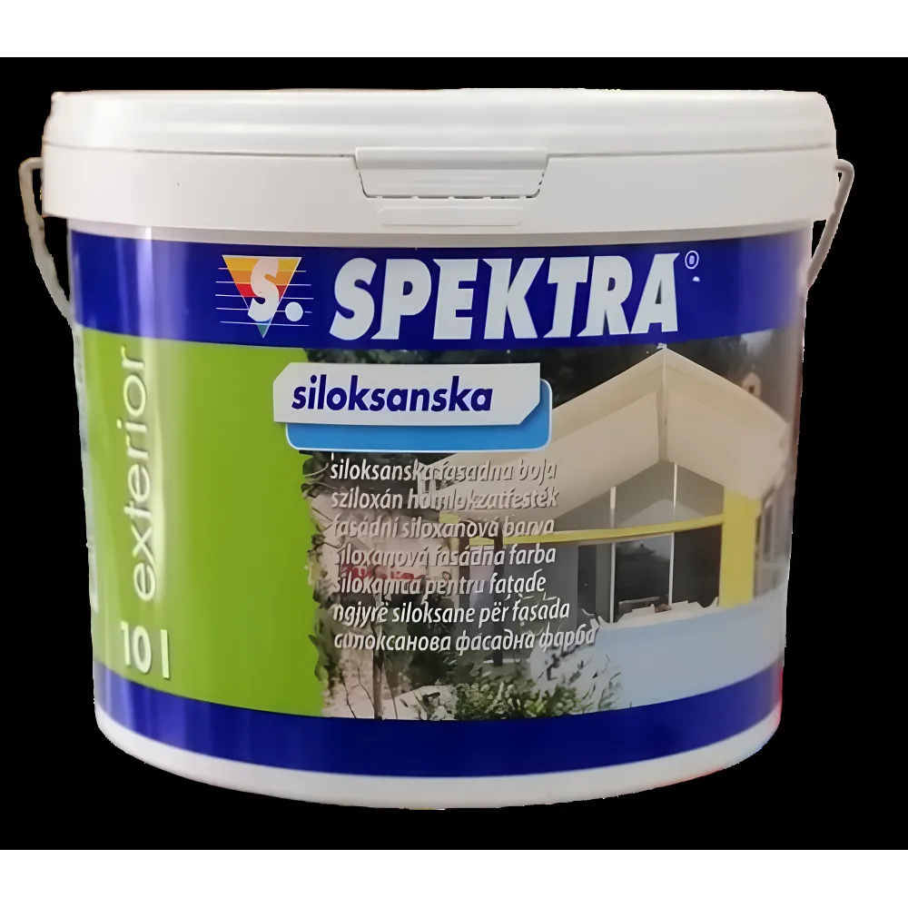 Фасадная краска силоксановая SPEKTRA Siloksanska белая (В1) 10л 