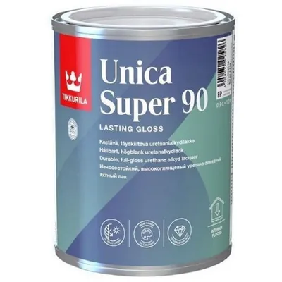 Unica Super 90, глянцевий уретан-алкідний лак для човнів, EP,
