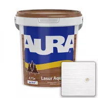 Лазурь для дерева AURA Lasur Aqua акриловая полуматовая белая 0,75л 