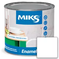 Эмаль алкидная универсальная MIKS Color матовая белая 0,8кг 