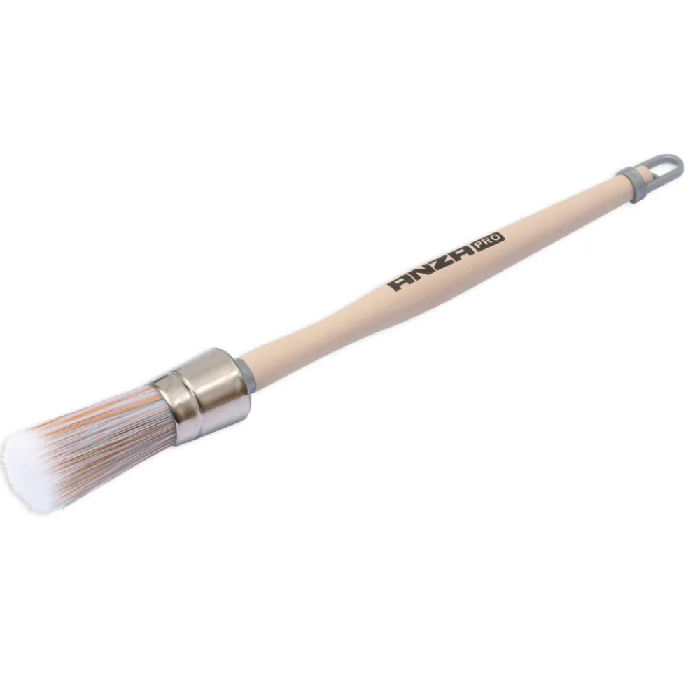 ANZA Pro Super Round BR Wood, круглий пензлик з дерев’яною ручкою, 