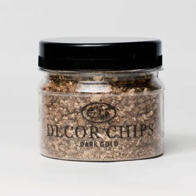 DECOR CHIPS, натуральні мінеральні чіпси, Dark Gold
