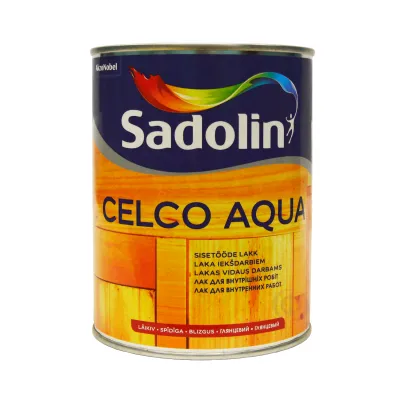 SADOLIN Celco Aqua, матовий акриловий безколірний панельний лак, BC (прозора база),