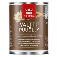 Масло для террас и садовой мебели TIKKURILA Valtti Puuoljy прозрачное (колеруемое) 0,9л 