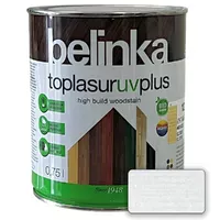 Краска-лазурь для древесины Belinka Toplasur UV Plus полуглянцевая белая (11) 0,75л 